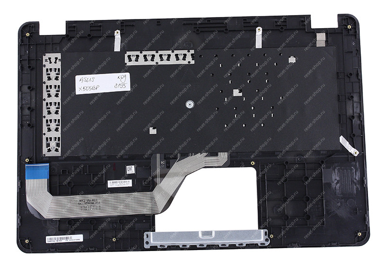 Клавиатура для ноутбука ASUS X505BP топкейс золотистый, клавиши черные Клавиатура для ноутбука ASUS X505BP топкейс золотистый, клавиши черные