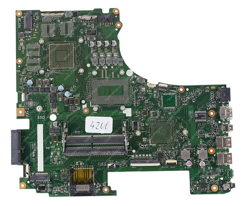 Мат.плата ASUS GL753VE rev. 2.0 неисправная на запчасти ДОНОР без видеочипа и BIOS Мат.плата ASUS GL753VE rev. 2.0 неисправная на запчасти ДОНОР без видеочипа и BIOS