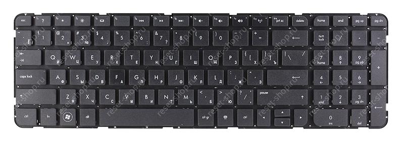 Клавиатура для ноутбука HP G6-2000 без рамки черная Клавиатура для ноутбука HP G6-2000 без рамки черная