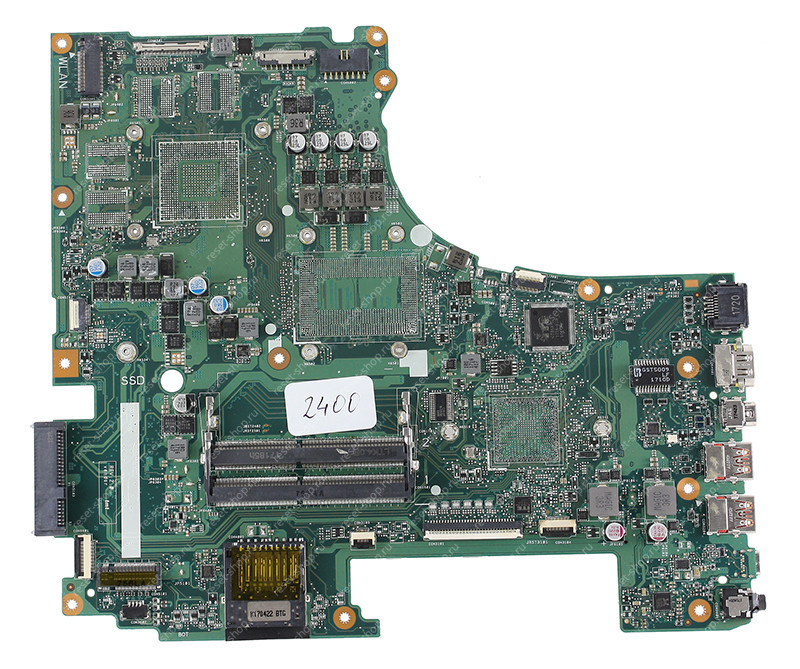 Мат.плата ASUS GL753VD rev. 2.0 неисправная на запчасти ДОНОР без разъема питания вентилятора Мат.плата ASUS GL753VD rev. 2.0 неисправная на запчасти ДОНОР без разъема питания вентилятора