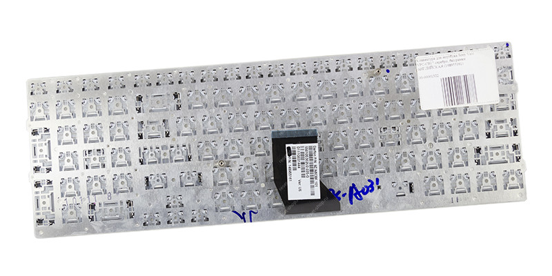 Клавиатура для ноутбука Sony Vaio VPC-CB17 серебристая без рамки АНГЛИЙСКАЯ