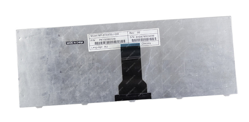 Клавиатура для ноутбука Б/У Acer Emachine E720 черная нет четырех кнопок