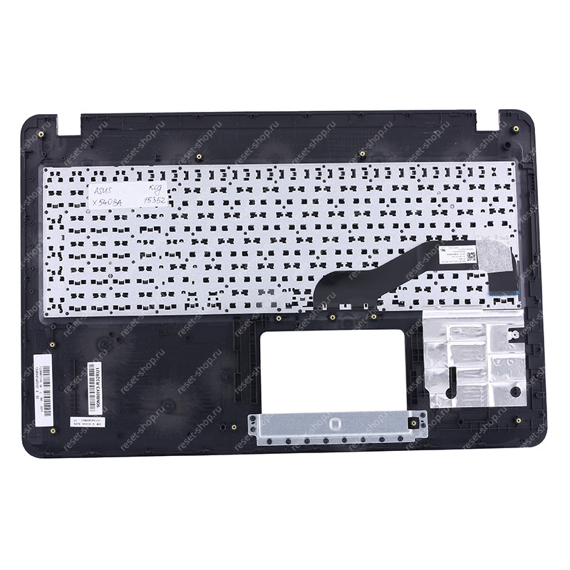 Клавиатура для ноутбука ASUS X540BA топкейс серо-синий, клавиши черные