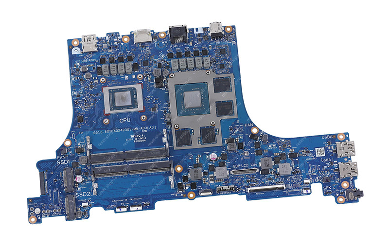 Материнская плата ноутбука Б/У ASUS G713QE (процессор R7-5800H, GeForce RTX3050 Ti 4 Гб)