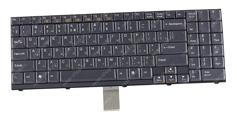 Клавиатура для ноутбука Clevo M570 черная REV 00 Клавиатура для ноутбука Clevo M570 черная REV 00