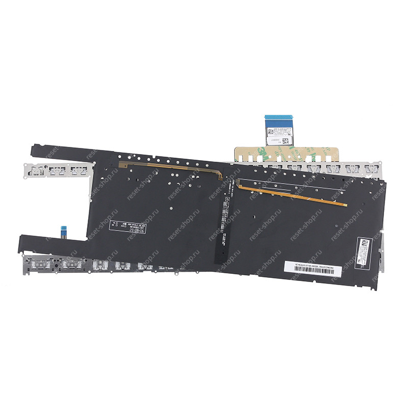 Клавиатура для ноутбука ASUS UX481FL зеленая с подсветкой