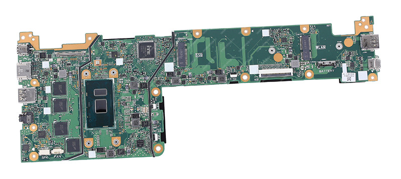 Материнская плата ноутбука ASUS X420UA (процессор Pentium 4415U, ОЗУ 4Гб) / ДЕФЕКТ