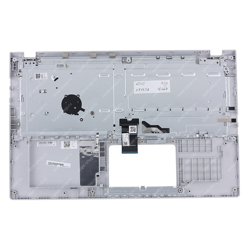 Клавиатура для ноутбука ASUS X515JA топкейс серебристый, клавиши серые Клавиатура для ноутбука ASUS X515JA топкейс серебристый, клавиши серые