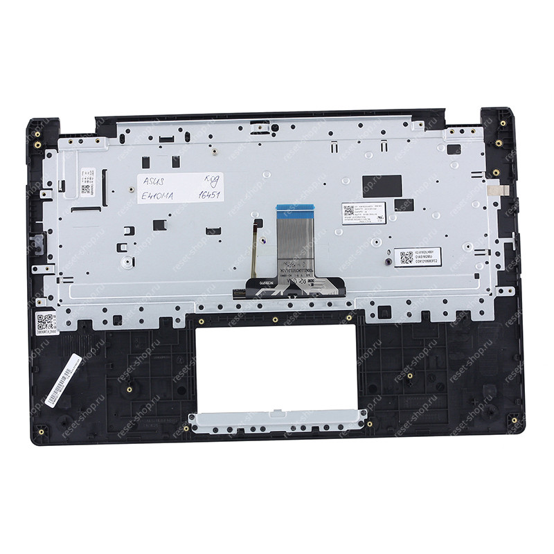 Клавиатура для ноутбука ASUS E410MA топкейс тёмно-синий, клавиши чёрные с подсветкой АНГЛИЙСКАЯ Клавиатура для ноутбука ASUS E410MA топкейс тёмно-синий, клавиши чёрные с подсветкой АНГЛИЙСКАЯ