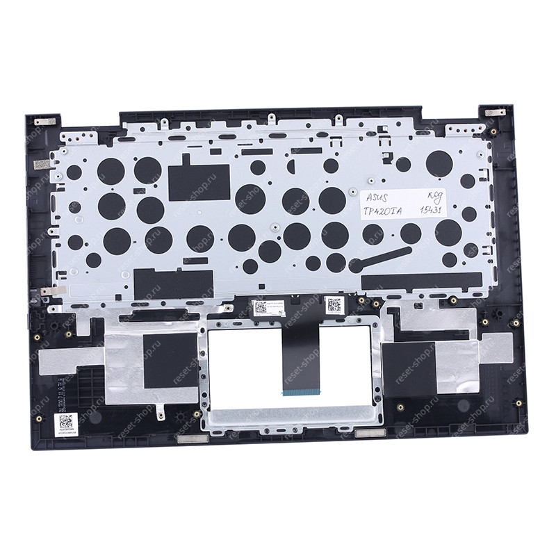 Клавиатура для ноутбука ASUS TP420IA топкейс тёмно-синий, клавиши чёрные