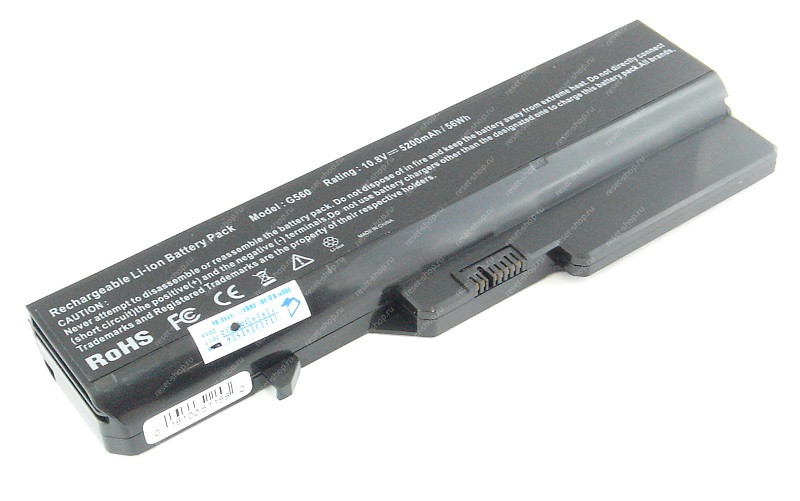 АКБ для ноутбука Lenovo (L09M6Y02) / 11.1V, 5200mAh / G460, B470, B570, G560 черная АКБ для ноутбука Lenovo (L09M6Y02) / 11.1V, 5200mAh / G460, B470, B570, G560 черная