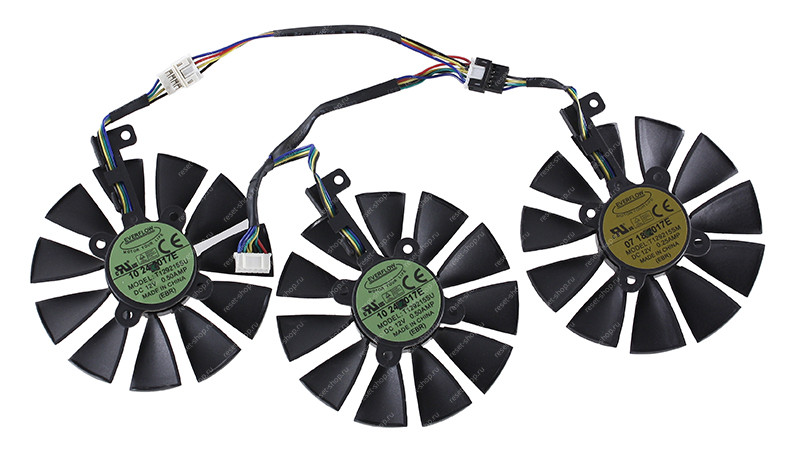Вентиляторы для видеокарты Б/У ASUS ROG Strix GTX 1070 / STRIX-GTX1070-O8G-GAMING
