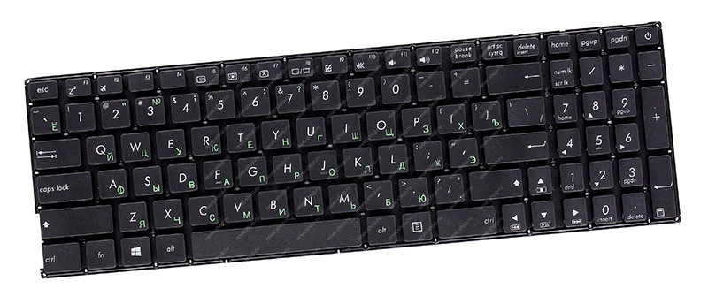 Клавиатура для ноутбука ASUS X540LA, X540SA черная без рамки Клавиатура для ноутбука ASUS X540LA, X540SA черная без рамки