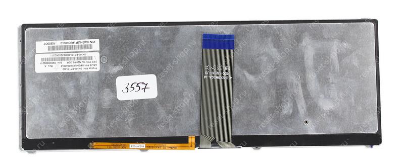 Клавиатура для ноутбука ASUS Eee PC 1215B черная с рамкой и подсветкой