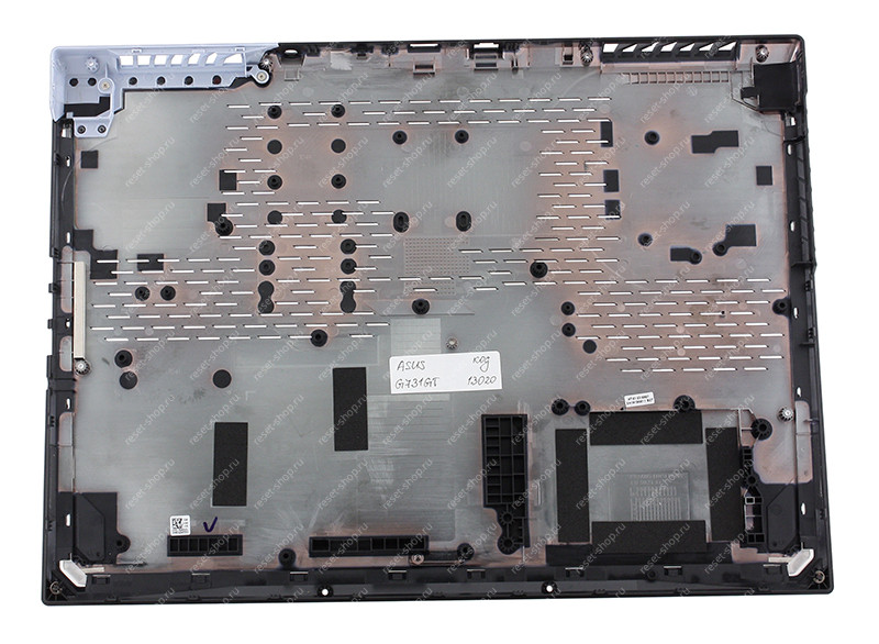 Корпус ASUS G731GT часть D (Нижняя часть) черный с голубой решеткой