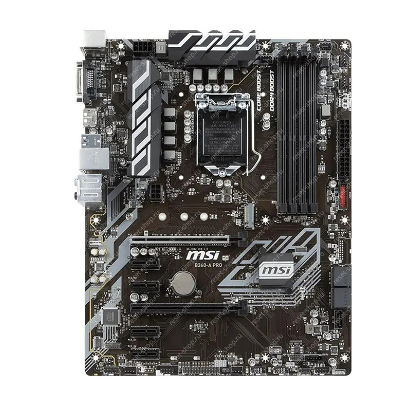 Сист.плата Б/У s1151 MSI B360-A PRO 4хDDR4, 5xSATA, 5xUSB, DVI-D, DP, 2xPCI-E16, 4xPCI-E1, ATX Сист.плата Б/У s1151 MSI B360-A PRO 4хDDR4, 5xSATA, 5xUSB, DVI-D, DP, 2xPCI-E16, 4xPCI-E1, ATX