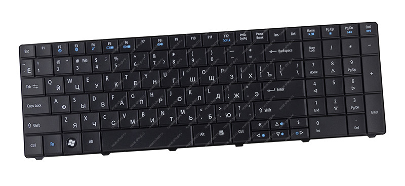 Клавиатура для ноутбука Acer Aspire E1-531 оригинальная черная Клавиатура для ноутбука Acer Aspire E1-531 оригинальная черная