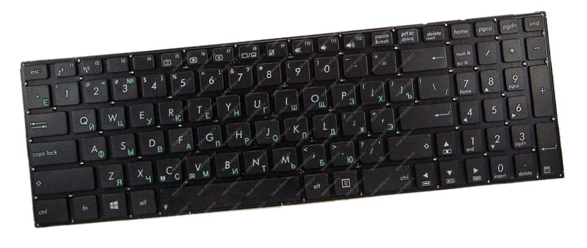 Клавиатура для ноутбука ASUS X551CA, X551MA черная без рамки Клавиатура для ноутбука ASUS X551CA, X551MA черная без рамки