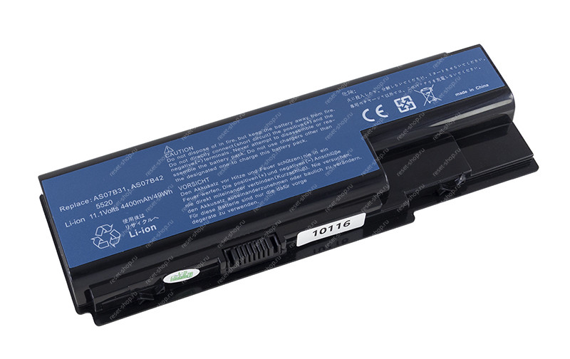 АКБ для ноутбука Acer (AS07B31) / 11.1V, 4400mAh / Aspire 5220, 5230, 5320, 5520 черная АКБ для ноутбука Acer (AS07B31) / 11.1V, 4400mAh / Aspire 5220, 5230, 5320, 5520 черная