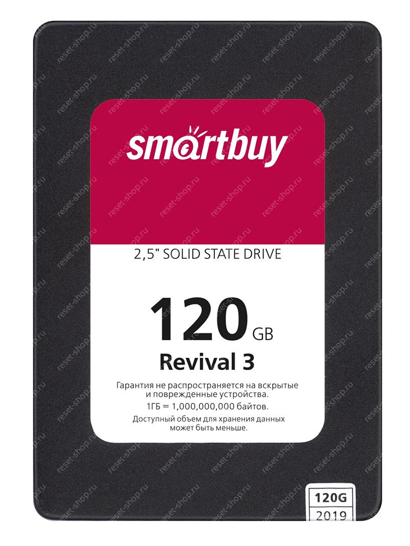 SSD накопитель 120Гб (2.5", SATA3) Smartbuy Revival 3 SB120GB-RVVL3-25SAT3 (чипы 3D TLC) SSD накопитель 120Гб (2.5", SATA3) Smartbuy Revival 3 SB120GB-RVVL3-25SAT3 (чипы 3D TLC)