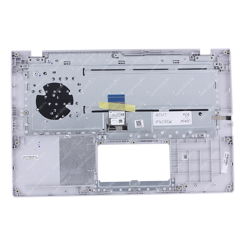 Клавиатура для ноутбука ASUS X409DA топкейс серебристый, клавиши серые Клавиатура для ноутбука ASUS X409DA топкейс серебристый, клавиши серые