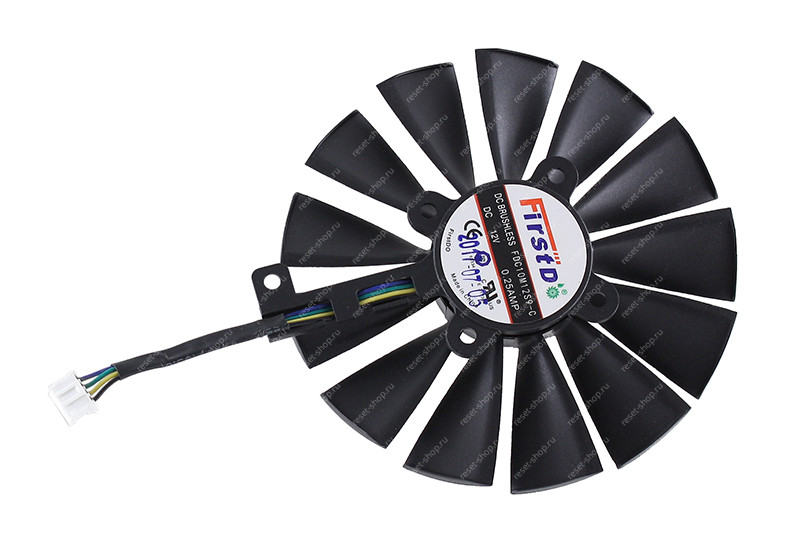 Вентилятор для видеокарты Б/У ASUS ROG Strix RX 570 / ROG-STRIX-RX570-O4G-GAMING правый