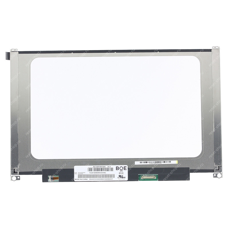 Матрица 14.0" SLIM (30pin eDP, справа) ORIGINAL 1920x1080 матовая NV140FHM-N49 V8.5 с направляющими