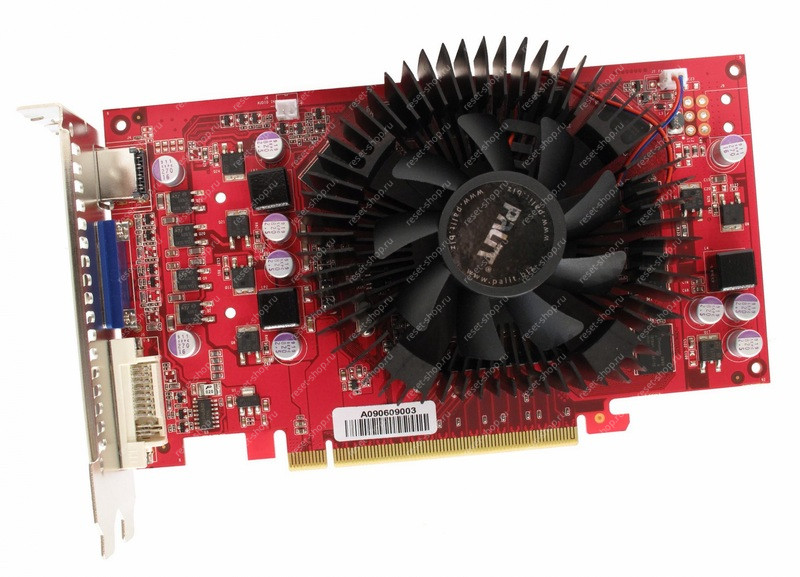 Видеокарта Б/У PCIeX GeForce 9800 GT Palit (1024Мб DDR3 256 бит) DVI-I, VGA, HDMI
