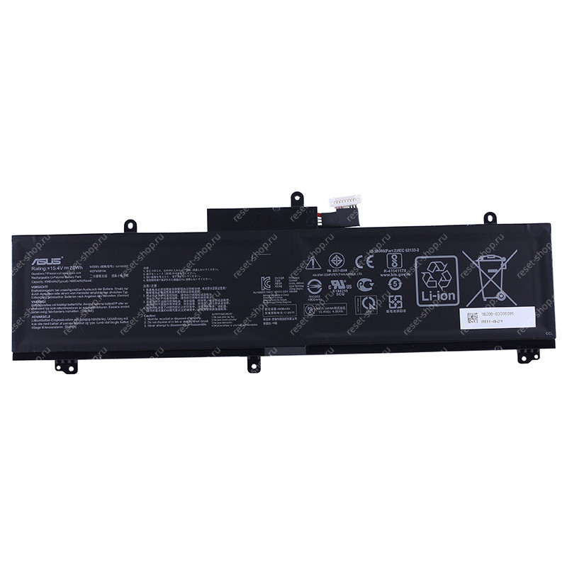 АКБ для ноутбука ASUS (C41N1837) ORIGINAL / 15.4V, 4940mAh / GU502LW черная