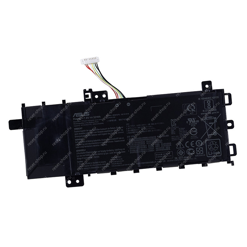 АКБ для ноутбука ASUS (C21N1818-1) ORIGINAL / 7.6V, 4212mAh / X512FA черная