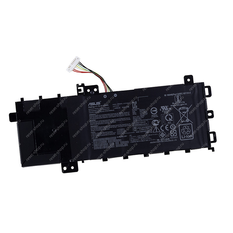 АКБ для ноутбука ASUS (C21N1818-1) ORIGINAL / 7.7V, 4850mAh / X512FA черная