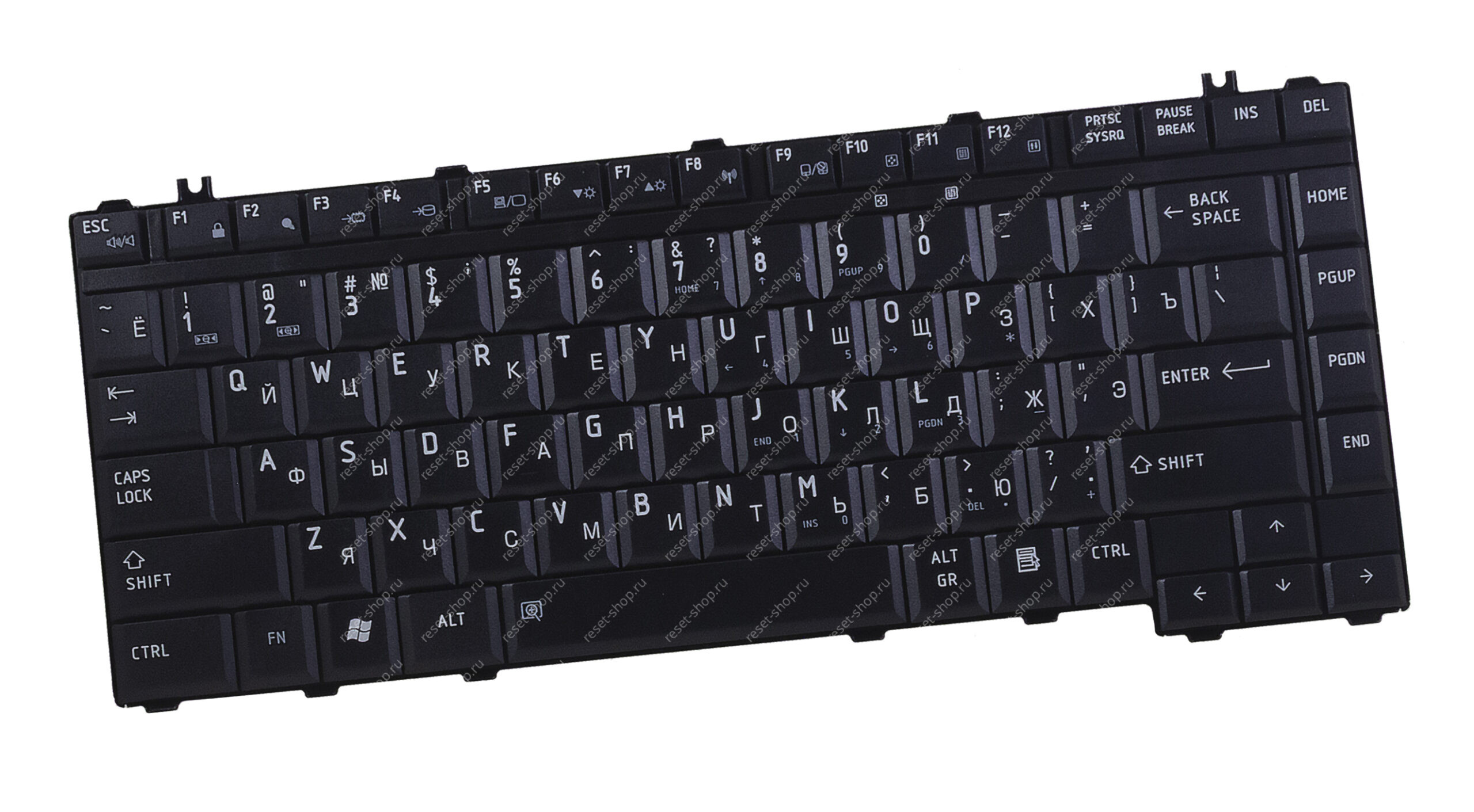 Клавиатура для ноутбука Toshiba Satellite A200, M200, M300, A300 черная