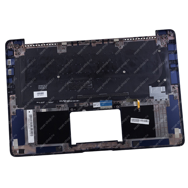 Клавиатура для ноутбука Б/У ASUS UX530UQ топкейс синий, клавиши черные с подсветкой ДЕФЕКТ