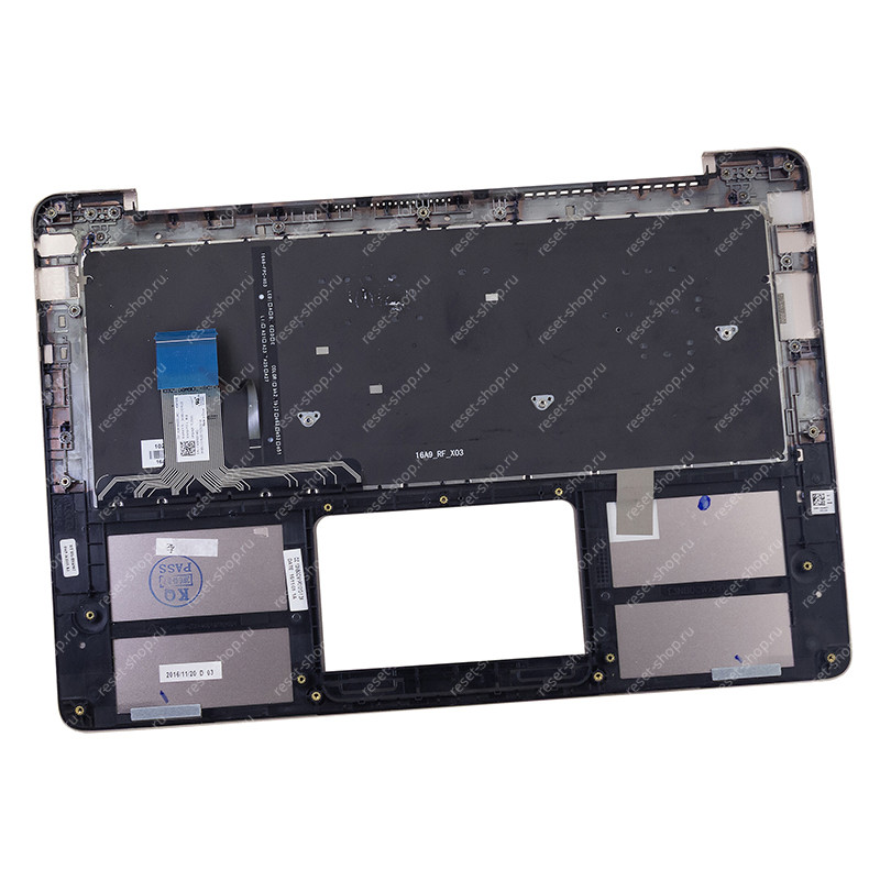 Клавиатура для ноутбука Б/У ASUS UX330UA топкейс розовый, клавиши черные с подсветкой