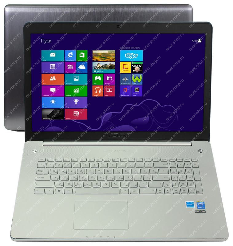 Ноутбук Б/У 17.3" ASUS N750JK: i5-4200H 2х 2.8ГГц/16Гб/SSD 480Гб + HDD 1Тб/GTX 850M/АКБ 2ч/Win10