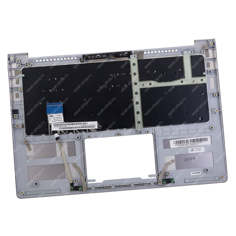 Клавиатура для ноутбука Б/У ASUS UX303LB топкейс серебристый, клавиши черные